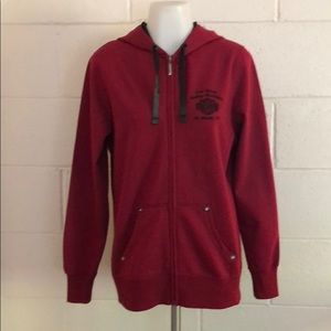 Lightweight, Burgundy, Harley-Davidson Hoodie.